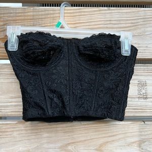 Black corset top